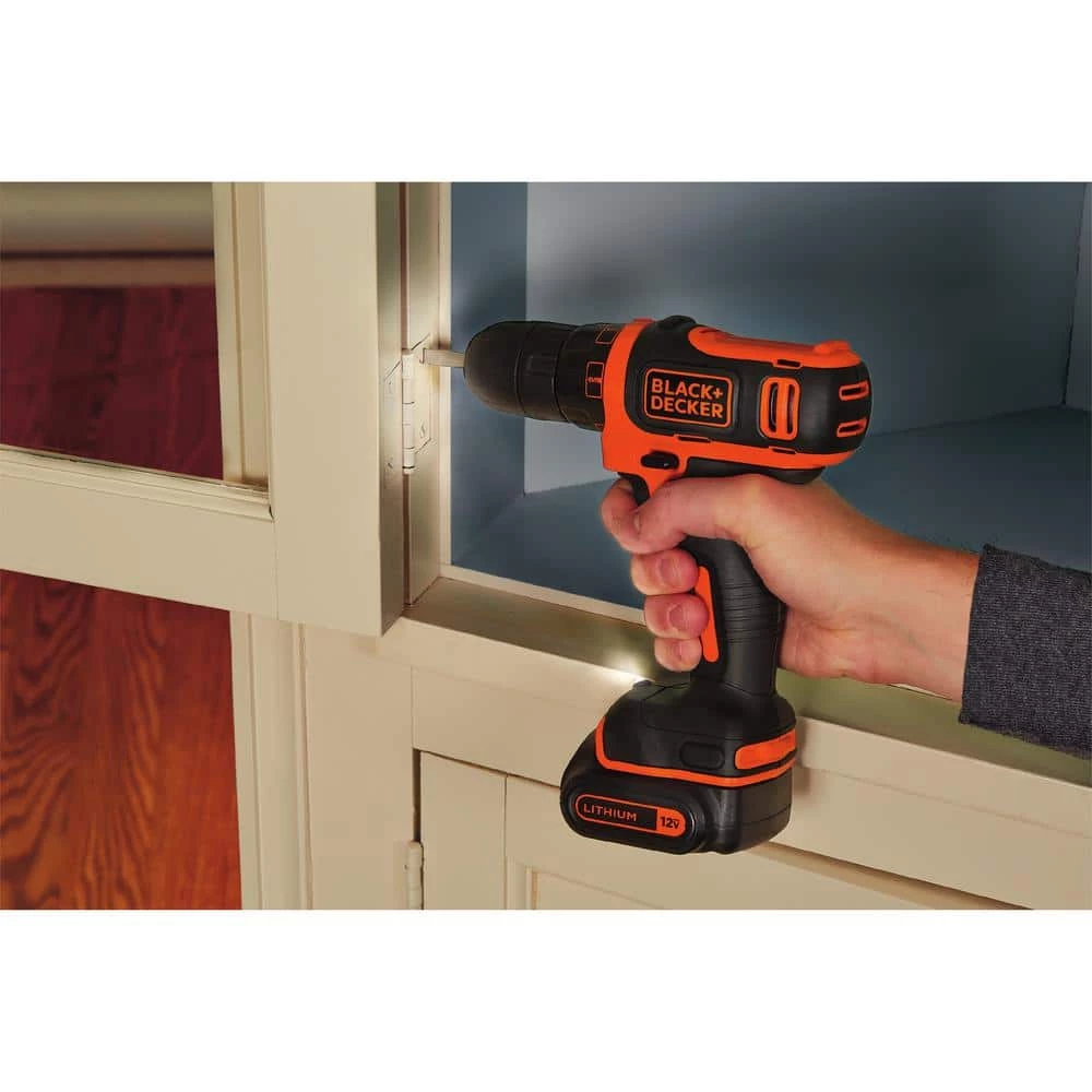 Budget 🎁 BLACK+DECKER 12-Volt MAX Lithium-Ion Cordless 3/8 in. Drill with Battery 1.5Ah and Charger 🤩 4 Budget 🎁 BLACK+DECKER 12-Volt MAX Lithium-Ion Cordless 3/8 in. Drill with Battery 1.5Ah and Charger 🤩 - Image 2