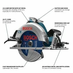Brand new 🔔 Bosch 15 Amp 7-1/4 in. Corded Circular Saw with 24-Tooth Carbide Blade and Carrying Bag ⭐ 18 Brand new 🔔 Bosch 15 Amp 7-1/4 in. Corded Circular Saw with 24-Tooth Carbide Blade and Carrying Bag ⭐ -Deals Power Tools Store bosch circular saws cs10 40 1000