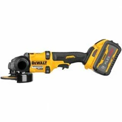 New ✨ DEWALT FLEXVOLT 60-Volt MAX Cordless Brushless 4-1/2 in. - 6 in. Small Angle Grinder & (1) FLEXVOLT 9.0Ah Battery ⌛ -Deals Power Tools Store dewalt angle grinders dcg418x1 1d 1000