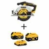 Brand new ✨ DEWALT 20V MAX Cordless Brushless 6-1/2in. Circ Saw with 20V MAX XR 6Ah Battery, 20V MAX XR 4Ah Battery and 20V MAX 2Ah Battery 🛒 -Deals Power Tools Store dewalt circular saws dcb346 3wcs565b 64 1000