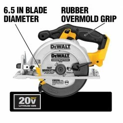New 🔔 DEWALT 20-Volt MAX Cordless 6-1/2 in. Circular Saw (Tool-Only) 👏 -Deals Power Tools Store dewalt circular saws dcs391b e1 1000