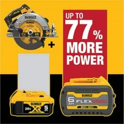 Top 10 🧨 DEWALT 20-Volt MAX Cordless Brushless 7-1/4 in. Circular Saw with FLEXVOLT ADVANTAGE (Tool Only) 🔥 -Deals Power Tools Store dewalt circular saws dcs573b 66 1000