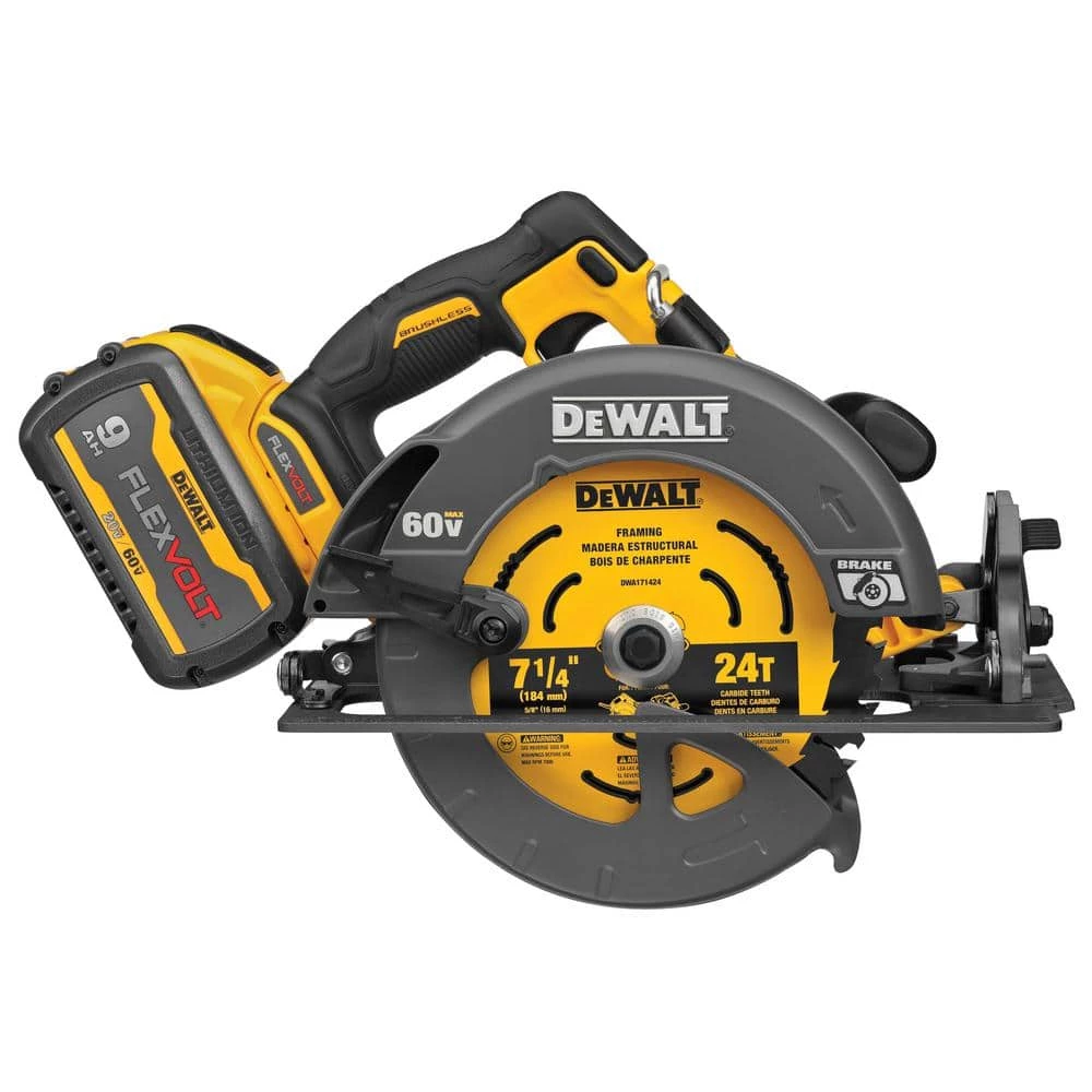 Cheap 😍 DEWALT FLEXVOLT 60-Volt MAX Cordless Brushless 7-1/4 in. Circular Saw with Brake with (1) FLEXVOLT 9.0Ah Battery 🔔 7 Cheap 😍 DEWALT FLEXVOLT 60-Volt MAX Cordless Brushless 7-1/4 in. Circular Saw with Brake with (1) FLEXVOLT 9.0Ah Battery 🔔 - Image 5
