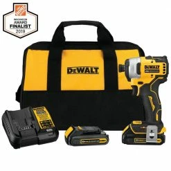 Flash Sale 🎉 DEWALT ATOMIC 20-Volt MAX Cordless Brushless Compact 1/4 in. Impact Driver, (2) 20-Volt 1.3Ah Batteries, Charger & Bag 👍