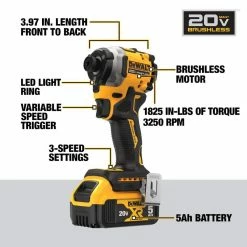 Cheapest 🧨 DEWALT ATOMIC 20-Volt MAX Lithium-Ion Cordless Impact Driver Kit 💯 -Deals Power Tools Store dewalt impact drivers dcf850p1 40 1000