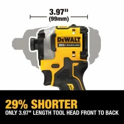 Cheapest 🧨 DEWALT ATOMIC 20-Volt MAX Lithium-Ion Cordless Impact Driver Kit 💯 -Deals Power Tools Store dewalt impact drivers dcf850p1 77 1000