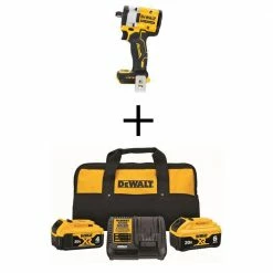 Deals ❤️ DEWALT ATOMIC 20V MAX Cordless Brushless 1/2 in. Impact 🔧 Wrench with 20V MAX XR Premium Lithium-Ion 6.0Ah and 4.0Ah Batteries ✔️