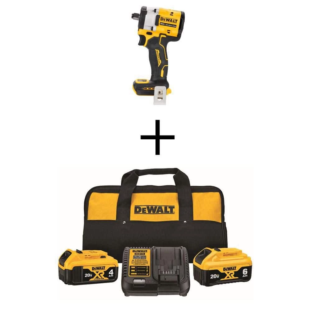 Deals โค๏ธ DEWALT ATOMIC 20V MAX Cordless Brushless 1/2 in. Impact ๐ง Wrench with 20V MAX XR Premium Lithium-Ion 6.0Ah and 4.0Ah Batteries โ๏ธ 3 Deals โค๏ธ DEWALT ATOMIC 20V MAX Cordless Brushless 1/2 in. Impact ๐ง Wrench with 20V MAX XR Premium Lithium-Ion 6.0Ah and 4.0Ah Batteries โ๏ธ
