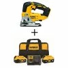 Buy ✔️ DEWALT 20-Volt MAX XR Cordless Brushless Jigsaw with (1) 20-Volt Battery 6.0Ah, (1) 20-Volt Battery 4.0Ah & Charger 🛒 -Deals Power Tools Store dewalt jigsaws dcs334bdcb246ck 64 1000