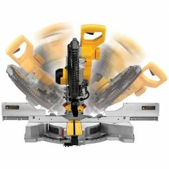 Hot Sale 🔥 DEWALT 15 Amp Corded 12 in. Double Bevel Sliding Compound Miter Saw, Blade 🔧 Wrench and Material Clamp 🔔 -Deals Power Tools Store dewalt miter saws dws779 1f 1000