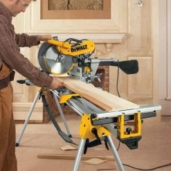 Hot Sale 🔥 DEWALT 15 Amp Corded 12 in. Double Bevel Sliding Compound Miter Saw, Blade 🔧 Wrench and Material Clamp 🔔 -Deals Power Tools Store dewalt miter saws dws779 76 1000