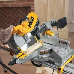 Hot Sale 🔥 DEWALT 15 Amp Corded 12 in. Double Bevel Sliding Compound Miter Saw, Blade 🔧 Wrench and Material Clamp 🔔 -Deals Power Tools Store dewalt miter saws dws779 fa 1000
