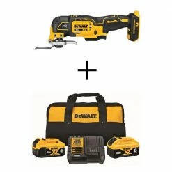 Brand new 🛒 DEWALT 20V MAX XR Cordless Brushless 3-Speed Oscillating Multi-Tool with 20V MAX XR Premium Lithium-Ion 6.0Ah & 4.0Ah Batteries ⭐