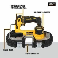 Deals ๐ DEWALT ATOMIC 20-Volt MAX Cordless Brushless Compact 1-3/4 in. Bandsaw (Tool-Only) ๐ 11 Deals ๐ DEWALT ATOMIC 20-Volt MAX Cordless Brushless Compact 1-3/4 in. Bandsaw (Tool-Only) ๐ -Deals Power Tools Store dewalt portable band saws dcs377b e1 1000