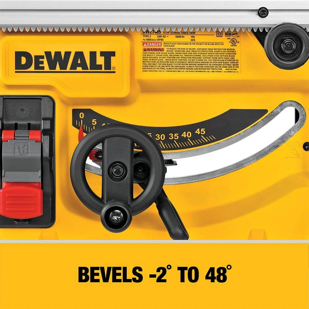Hot Sale π DEWALT 15 Amp Corded 8-1/4 in. Compact Portable Jobsite Tablesaw (Stand Not Included) π₯° 9 Hot Sale π DEWALT 15 Amp Corded 8-1/4 in. Compact Portable Jobsite Tablesaw (Stand Not Included) π₯° - Image 7