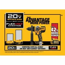 Buy 🔔 DEWALT 20-Volt MAX Cordless Brushless 🔨 Hammer Drill/Driver Combo Kit with FLEXVOLT ADVANTAGE (2-Tool) 🔥 -Deals Power Tools Store dewalt power tool combo kits dck2100d1t1 77 1000