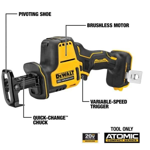 Cheap 🔔 DEWALT ATOMIC 20-Volt MAX Cordless Brushless Compact Drill/Impact Combo Kit (2-Tool) with ATOMIC Compact Reciprocating Saw 🎉 13 Cheap 🔔 DEWALT ATOMIC 20-Volt MAX Cordless Brushless Compact Drill/Impact Combo Kit (2-Tool) with ATOMIC Compact Reciprocating Saw 🎉 - Image 11