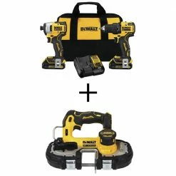 Cheap 🥰 DEWALT ATOMIC 20-Volt MAX Brushless Cordless Compact Drill/Impact Combo Kit (2-Tool) with 20-V Sub-Compact Bandsaw (Tool-Only) 🔔