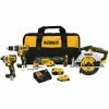 Best reviews of ✔️ DEWALT 20-Volt Maximum Lithium-Ion Cordless Combo Kit (4-Tool) with 4 Ah Battery, 2 Ah Battery, Charger and Bag 🔥 -Deals Power Tools Store dewalt power tool combo kits dck482d1m1 64 1000