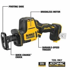 Budget ✔️ DEWALT ATOMIC 20-Volt MAX Cordless Brushless Combo Kit (4-Tool), (1) 5.0Ah Battery, (2) 2.0 Ah Batteries, Charger & Bag ❤️ -Deals Power Tools Store dewalt power tool combo kits dck489d2wdcb205 1d 1000