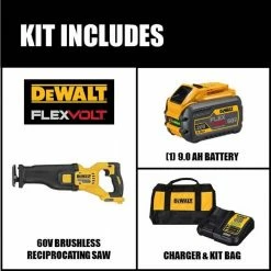 Cheap 🥰 DEWALT FLEXVOLT 60-Volt MAX Cordless Brushless Reciprocating Saw with (1) FLEXVOLT 9.0Ah Battery 😀 16 Cheap 🥰 DEWALT FLEXVOLT 60-Volt MAX Cordless Brushless Reciprocating Saw with (1) FLEXVOLT 9.0Ah Battery 😀 -Deals Power Tools Store dewalt reciprocating saws dcs389x1 e1 1000