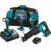 Buy 💯 Makita 18V 4-Piece 5.0Ah LXT Lithium-Ion Brushless Cordless Combo Kit 🔨 Hammer Drill/ Impact Driver/ Recipro Saw/ Flashlight 💯 -Deals Power Tools Store makita power tool combo kits xt447t 64 1000