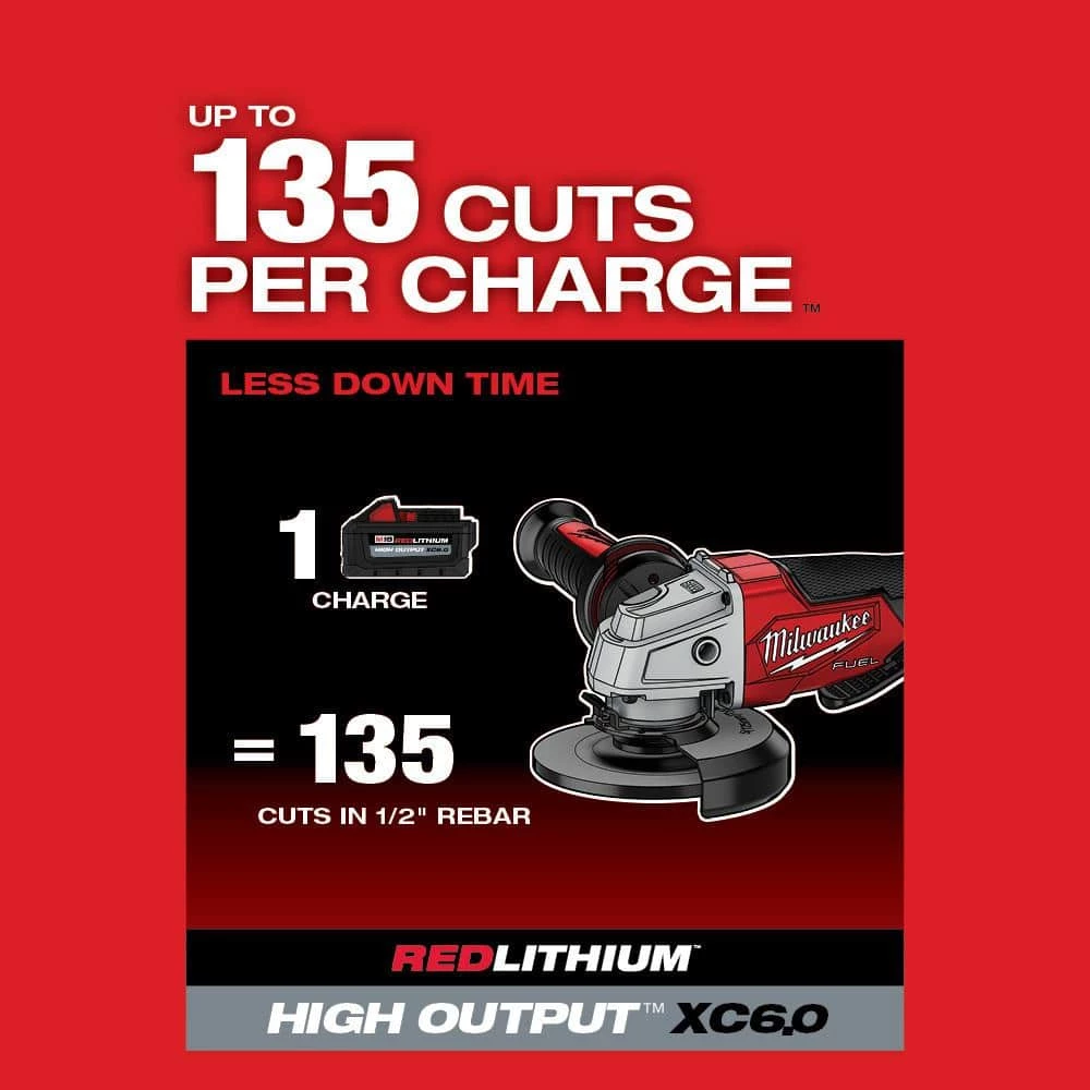 Outlet π Milwaukee M18 FUEL 18V Lithium-Ion Brushless Cordless 4-1/2 in./5 in. Grinder w/Paddle Switch (Tool-Only) π 8 Outlet π Milwaukee M18 FUEL 18V Lithium-Ion Brushless Cordless 4-1/2 in./5 in. Grinder w/Paddle Switch (Tool-Only) π - Image 6