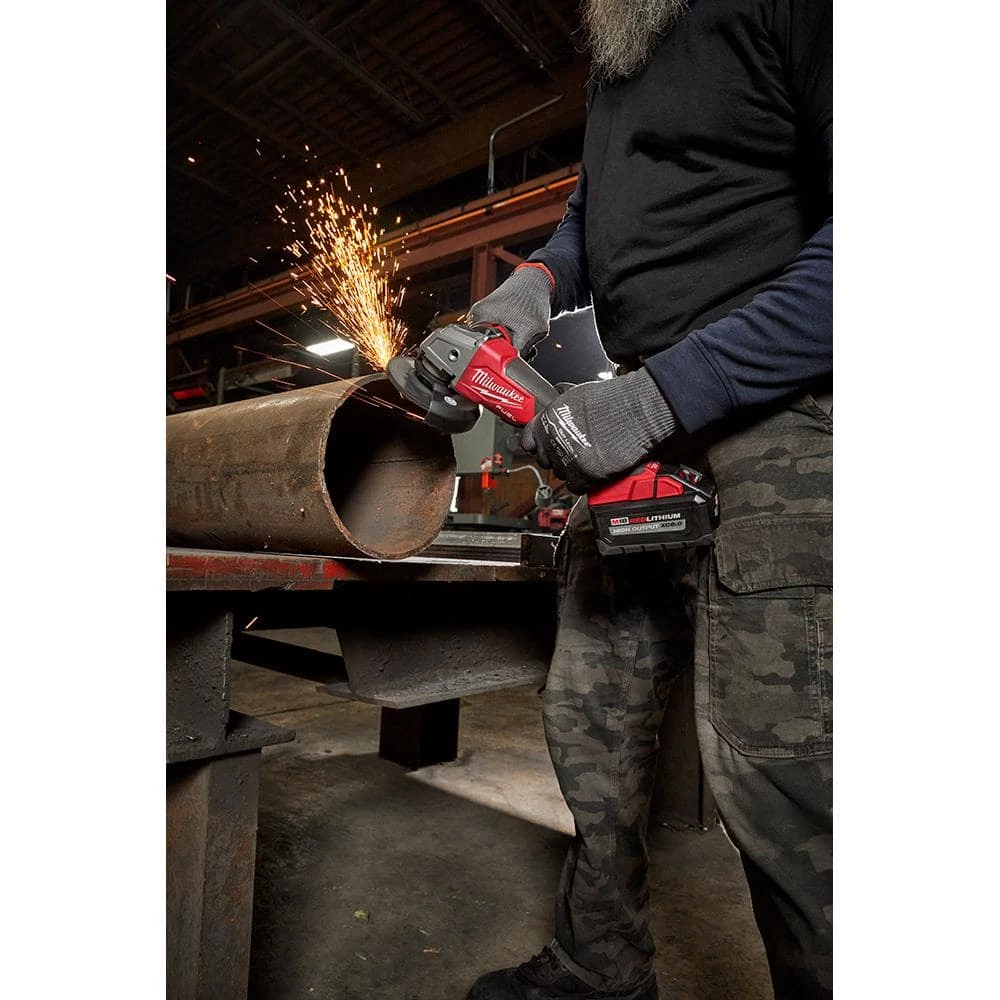 Outlet π Milwaukee M18 FUEL 18V Lithium-Ion Brushless Cordless 4-1/2 in./5 in. Grinder w/Paddle Switch (Tool-Only) π 9 Outlet π Milwaukee M18 FUEL 18V Lithium-Ion Brushless Cordless 4-1/2 in./5 in. Grinder w/Paddle Switch (Tool-Only) π - Image 7