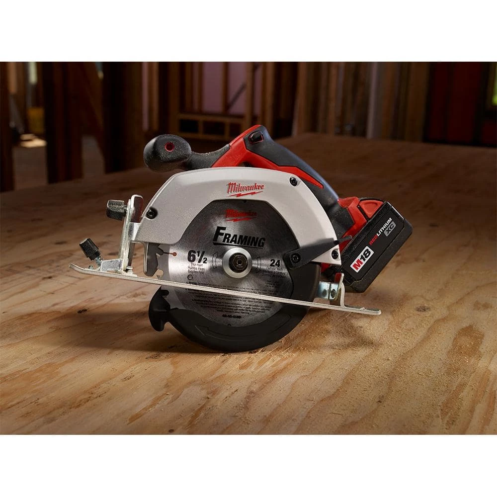 New 🌟 Milwaukee M18 18V Lithium-Ion Cordless 6-1/2 in. Circular Saw W/ M18 Starter Kit (1) 5.0Ah Battery & Charger 🌟 6 New 🌟 Milwaukee M18 18V Lithium-Ion Cordless 6-1/2 in. Circular Saw W/ M18 Starter Kit (1) 5.0Ah Battery & Charger 🌟 - Image 4