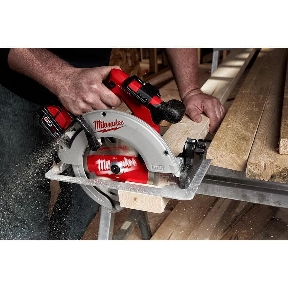 Brand new 🥰 Milwaukee M18 18-Volt Lithium-Ion Brushless Cordless 7-1/4 in. Circular Saw w/(2) 5.0 Ah Batteries & Dual Bay Rapid Charger ✔️ 11 Brand new 🥰 Milwaukee M18 18-Volt Lithium-Ion Brushless Cordless 7-1/4 in. Circular Saw w/(2) 5.0 Ah Batteries & Dual Bay Rapid Charger ✔️ - Image 9
