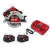 Brand new 🥰 Milwaukee M18 18-Volt Lithium-Ion Brushless Cordless 7-1/4 in. Circular Saw w/(2) 5.0 Ah Batteries & Dual Bay Rapid Charger ✔️ -Deals Power Tools Store milwaukee circular saws 2631 20 48 59 1852pd 64 1000