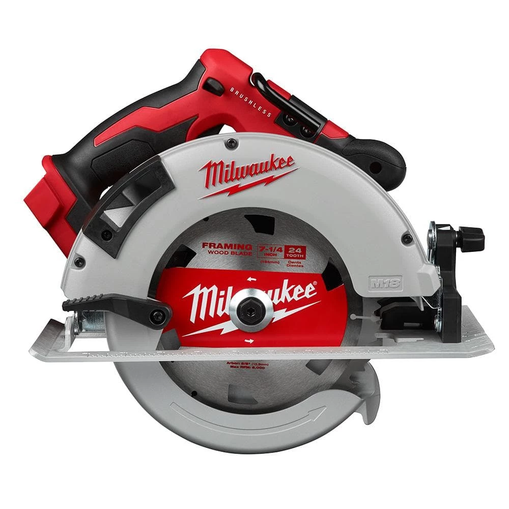 Brand new 🥰 Milwaukee M18 18-Volt Lithium-Ion Brushless Cordless 7-1/4 in. Circular Saw w/(2) 5.0 Ah Batteries & Dual Bay Rapid Charger ✔️ 4 Brand new 🥰 Milwaukee M18 18-Volt Lithium-Ion Brushless Cordless 7-1/4 in. Circular Saw w/(2) 5.0 Ah Batteries & Dual Bay Rapid Charger ✔️ - Image 2