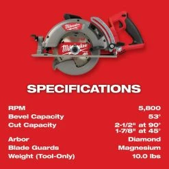 Coupon ✔️ Milwaukee M18 FUEL 18V Lithium-Ion Cordless 7-1/4 in. Rear Handle Circular Saw (Tool-Only) 🔔 -Deals Power Tools Store milwaukee circular saws 2830 20 c3 1000