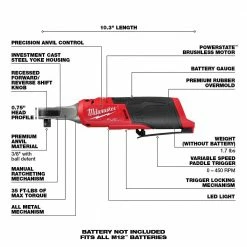 Promo ✔️ Milwaukee M12 FUEL 12V Lithium-Ion Brushless Cordless High Speed 3/8 in. Ratchet with M12 Rover Flood Light 🥰 -Deals Power Tools Store milwaukee cordless ratchets 2567 20 2367 20 40 1000