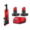 Flash Sale ❤️ Milwaukee M12 12V Lithium-Ion Cordless 3/8 in. Ratchet with Two M12 6.0 Ah Battery Packs and Charger 🥰 2 Flash Sale ❤️ Milwaukee M12 12V Lithium-Ion Cordless 3/8 in. Ratchet with Two M12 6.0 Ah Battery Packs and Charger 🥰 -Deals Power Tools Store milwaukee cordless ratchets 48 59 2462 2457 20 64 1000