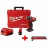 Deals 👍 Milwaukee M12 FUEL 12V Lithium-Ion 1/2 in. Brushless Cordless 🔨 Hammer Drill Driver Kit with M12 Multi-Tool ✨ -Deals Power Tools Store milwaukee hammer drills 2504 22 2426 20 64 1000