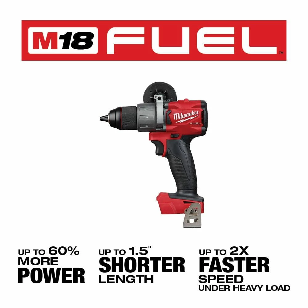 Hot Sale 😀 Milwaukee M18 FUEL 18V Lithium-Ion Brushless Cordless 1/2 in. 🔨 Hammer Drill/Driver (Tool-Only) 👍 4 Hot Sale 😀 Milwaukee M18 FUEL 18V Lithium-Ion Brushless Cordless 1/2 in. 🔨 Hammer Drill/Driver (Tool-Only) 👍 - Image 2