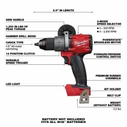 Hot Sale 😀 Milwaukee M18 FUEL 18V Lithium-Ion Brushless Cordless 1/2 in. 🔨 Hammer Drill/Driver (Tool-Only) 👍 17 Hot Sale 😀 Milwaukee M18 FUEL 18V Lithium-Ion Brushless Cordless 1/2 in. 🔨 Hammer Drill/Driver (Tool-Only) 👍 -Deals Power Tools Store milwaukee hammer drills 2804 20 a0 1000