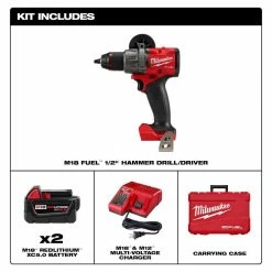 Wholesale ✔️ Milwaukee M18 Fuel 18-V Lithium-Ion Brushless Cordless 1/2 in. 🔨 Hammer Drill Driver Kit with (3) 5.0 Ah Batteries and Hard Case 💯 -Deals Power Tools Store milwaukee hammer drills 2904 22 48 11 1850 40 1000