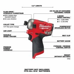 Best deal 🔔 Milwaukee M12 FUEL SURGE 12V Lithium-Ion Brushless Cordless 1/4 in. Hex Impact Driver (Tool-Only) 🤩 -Deals Power Tools Store milwaukee impact drivers 2551 20 40 1000