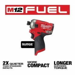 Best deal 🔔 Milwaukee M12 FUEL SURGE 12V Lithium-Ion Brushless Cordless 1/4 in. Hex Impact Driver (Tool-Only) 🤩 -Deals Power Tools Store milwaukee impact drivers 2551 20 e1 1000