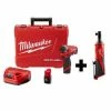 Discount 🧨 Milwaukee M12 FUEL 12V Lithium-Ion Brushless Cordless 1/4 in. Hex Impact Driver Kit W/ M12 3/8 in. Ratchet ✨ -Deals Power Tools Store milwaukee impact drivers 2553 22 2457 20 64 1000