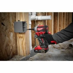 Budget 💯 Milwaukee M18 18V Lithium-Ion Compact Brushless Cordless 1/4 in. Impact Driver Kit with (1) 2.0 Ah Battery, Charger & Bit Set 🎉 -Deals Power Tools Store milwaukee impact drivers 2850 21p 48 32 4024 1d 1000