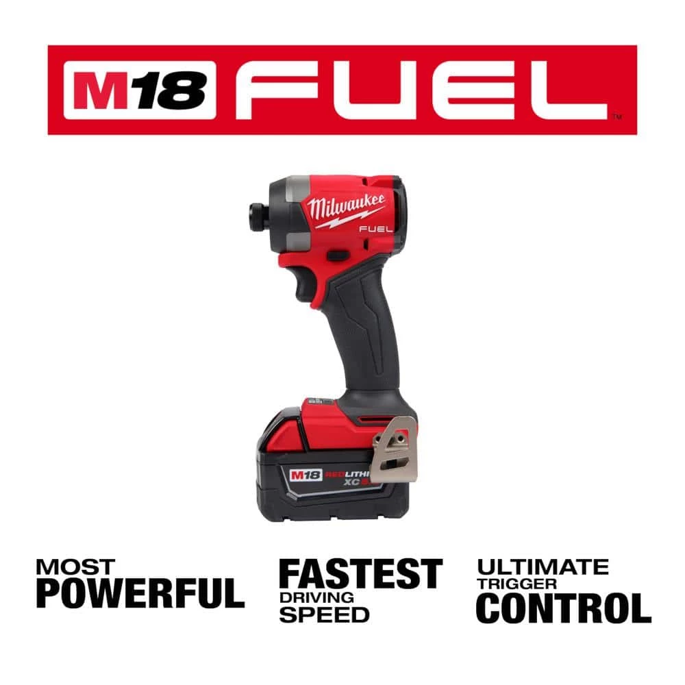 Best Sale 🎉 Milwaukee M18 Fuel 18-V Lithium-Ion Brushless Cordless 1/4 in. Hex Impact Driver Kit w/(3) 5.0 Ah Batteries, Charger & Hard Case 👏 7 Best Sale 🎉 Milwaukee M18 Fuel 18-V Lithium-Ion Brushless Cordless 1/4 in. Hex Impact Driver Kit w/(3) 5.0 Ah Batteries, Charger & Hard Case 👏 - Image 5