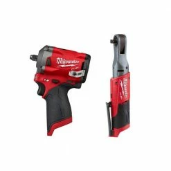 Promo ⌛ Milwaukee M12 FUEL 12V Lithium-Ion Brushless Cordless Stubby 3/8 in. Impact 🔧 Wrench and Ratchet Kit (Tool-Only Kit) 💯