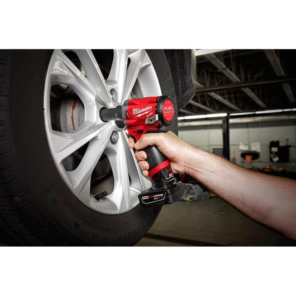 Promo β Milwaukee M12 FUEL 12V Lithium-Ion Brushless Cordless Stubby 3/8 in. Impact π§ Wrench and Ratchet Kit (Tool-Only Kit) π― 9 Promo β Milwaukee M12 FUEL 12V Lithium-Ion Brushless Cordless Stubby 3/8 in. Impact π§ Wrench and Ratchet Kit (Tool-Only Kit) π― - Image 7