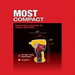Wholesale ✨ Milwaukee M12 FUEL 12V Li-Ion Brushless Cordless Stubby 3/8 in. Impact 🔧 Wrench Kit with M12 Rover Service & Repair Flood Light ✔️ -Deals Power Tools Store milwaukee impact wrenches 2554 22 2367 20 a0 1000