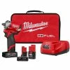 Cheapest 😀 Milwaukee M12 FUEL 12V Lithium-Ion Brushless Cordless Stubby 1/2 in. Impact 🔧 Wrench Kit With M12 4.0Ah Battery 🧨 -Deals Power Tools Store milwaukee impact wrenches 2555 22 48 11 2440 64 1000