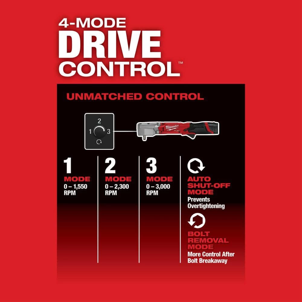 Brand new π Milwaukee M12 FUEL 12V Lithium-Ion Brushless Cordless 3/8 in. Right Angle Impact π§ Wrench With 3.0 Ah Battery Pack (2-Pack) π€© 8 Brand new π Milwaukee M12 FUEL 12V Lithium-Ion Brushless Cordless 3/8 in. Right Angle Impact π§ Wrench With 3.0 Ah Battery Pack (2-Pack) π€© - Image 6