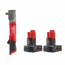 Buy ๐คฉ Milwaukee M12 FUEL 12V Lithium-Ion Brushless Cordless 1/2 in. Right Angle Impact ๐ง Wrench With 3.0 Ah Battery Pack (2-Pack) ๐